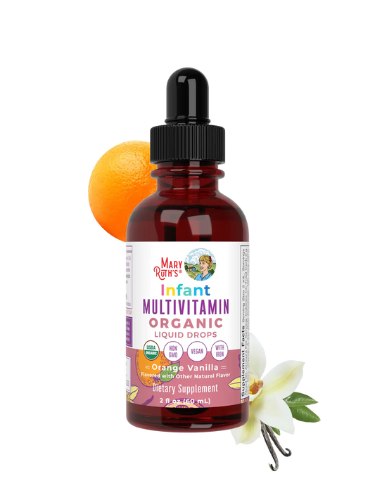 Organic Infant Multivitamin with Iron Liquid Drops