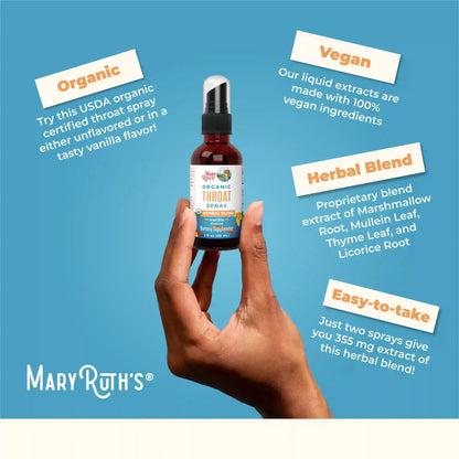 Organic Throat Spray (Vanilla)
